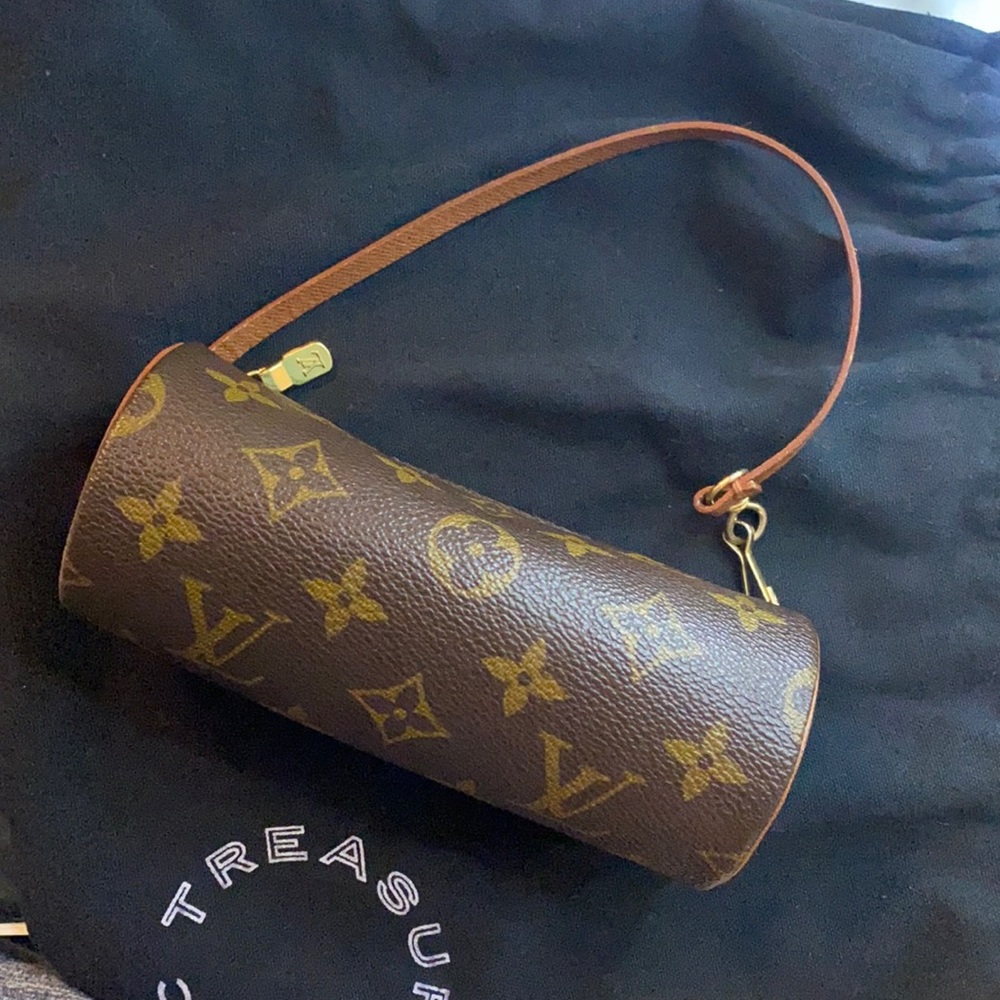 Louis Vuitton Brown Monogram Micro Cylinder Bag